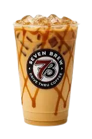 7 Brew Caramel Macchiato layers of espresso, milk, and caramel drizzle for a sweet classic