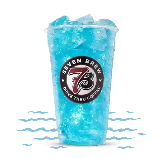7 Brew Ocean Breeze Fizz blue sparkling drink