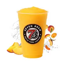 Sweet peach smoothie with summer flavors